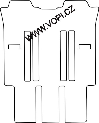 Autokoberce Peugeot 807 7 míst zadní sada 09/2002 - Autofit (3627)